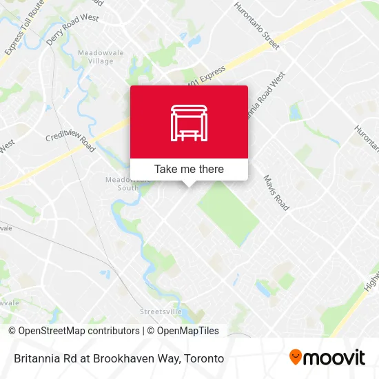 Britannia Rd at Brookhaven Way map