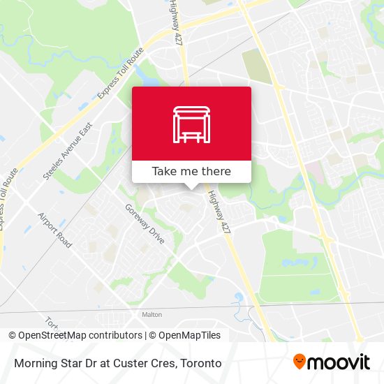Morning Star Dr at Custer Cres map