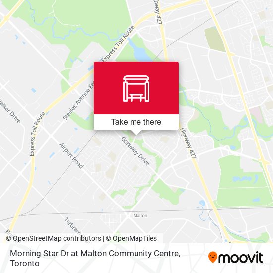 Morning Star Dr at Malton Community Centre map
