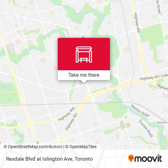 Rexdale Blvd at Islington Ave plan