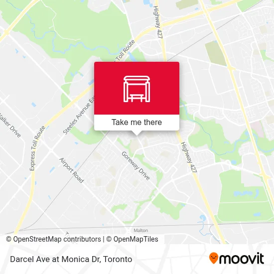 Darcel Ave at Monica Dr map