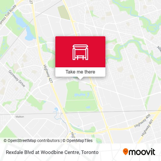 Rexdale Blvd at Woodbine Centre map