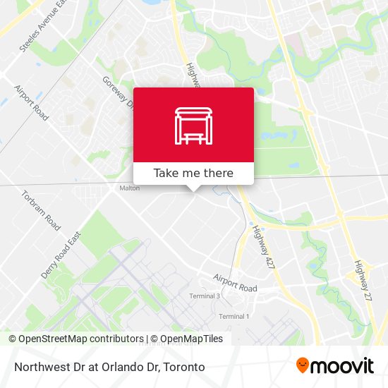 Northwest Dr at Orlando Dr map