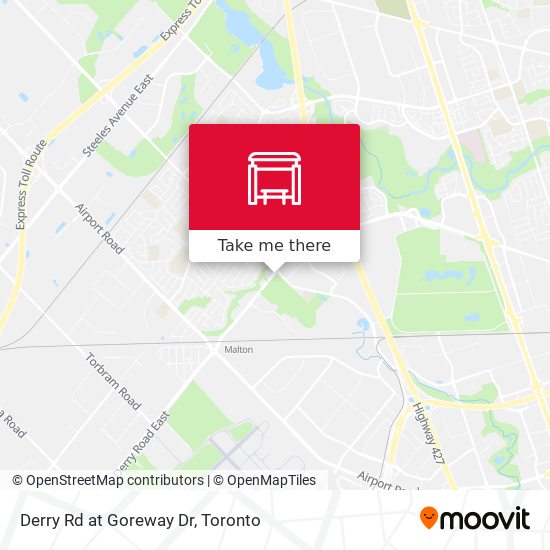 Derry Rd at Goreway Dr map