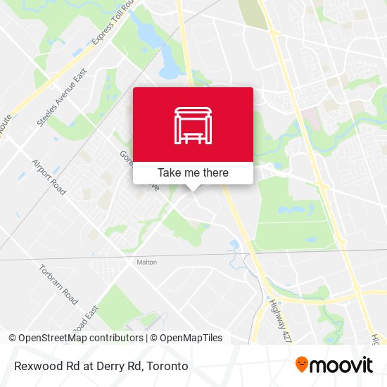 Rexwood Rd at Derry Rd map