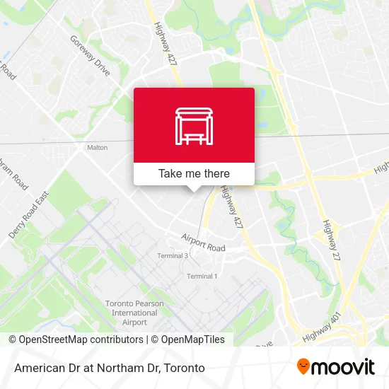 American Dr at Northam Dr map