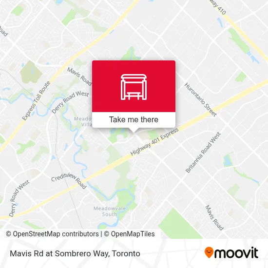 Mavis Rd at Sombrero Way map