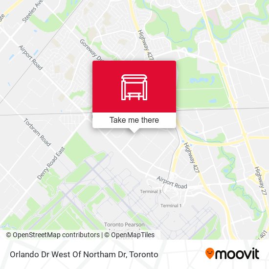 Orlando Dr West Of Northam Dr map