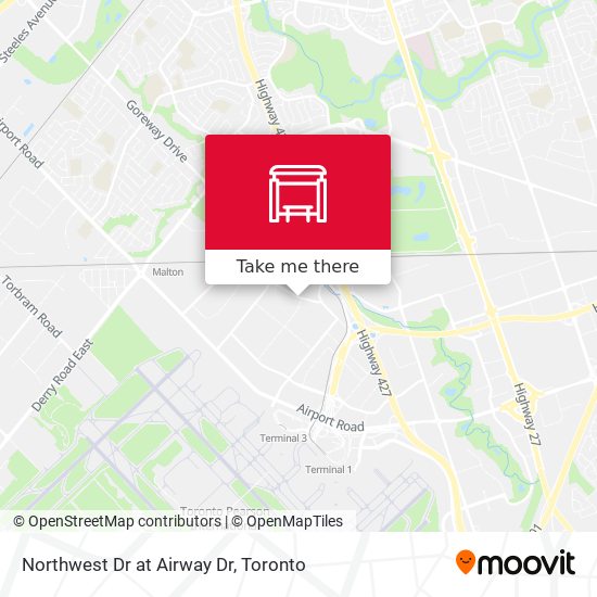 Northwest Dr at Airway Dr map
