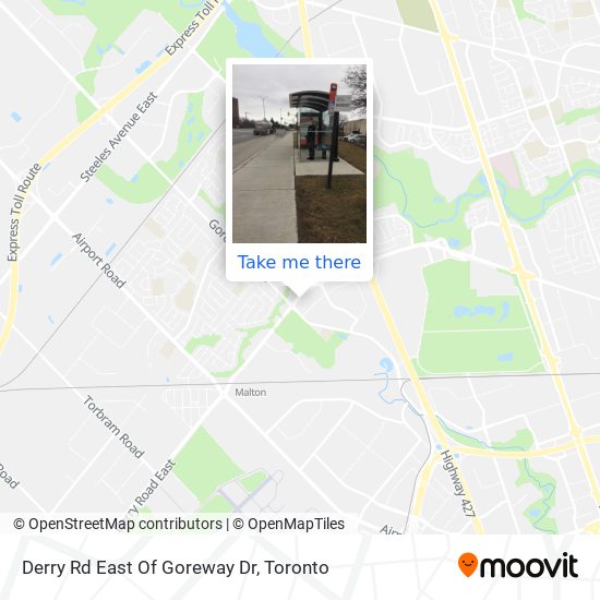 Derry Rd East Of Goreway Dr map