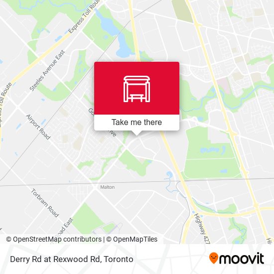 Derry Rd at Rexwood Rd map