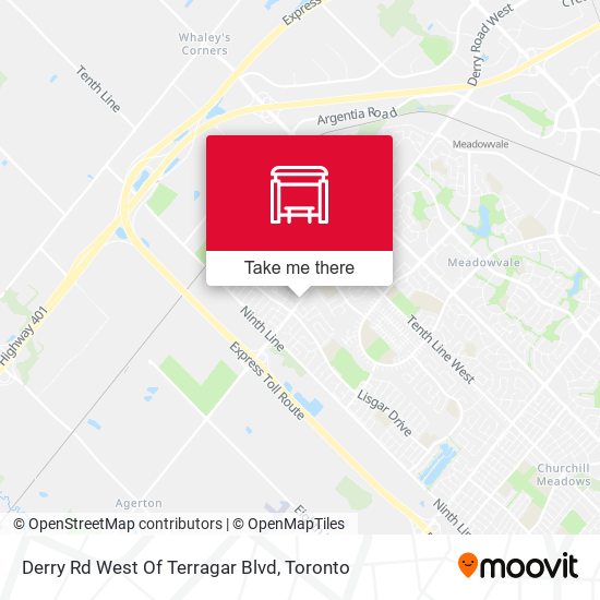 Derry Rd West Of Terragar Blvd map