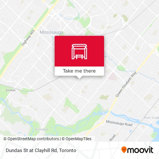 Dundas St at Clayhill Rd map