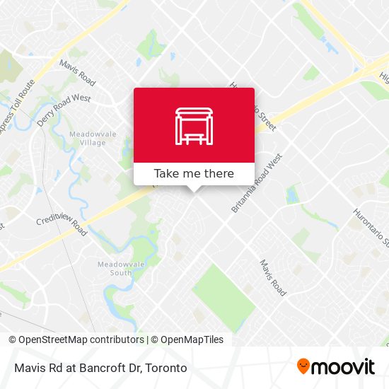 Directions To Bancroft Ontario How To Get To Mavis Rd At Bancroft Dr In Mississauga By Bus?