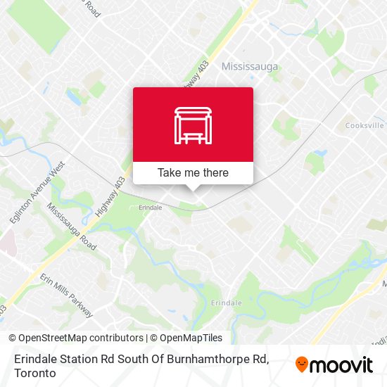 Erindale Station Rd South Of Burnhamthorpe Rd map