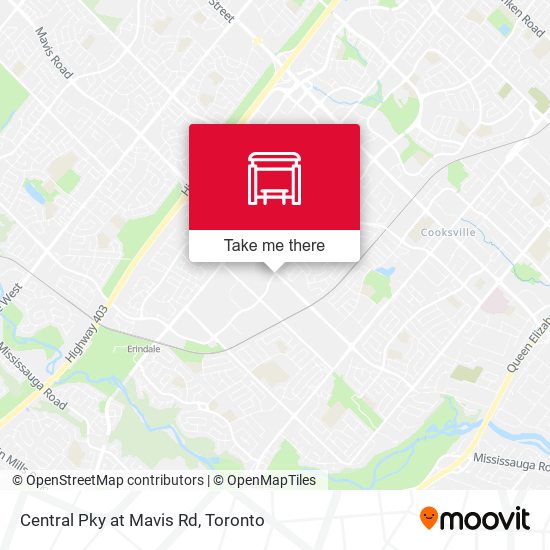 Central Pky at Mavis Rd map