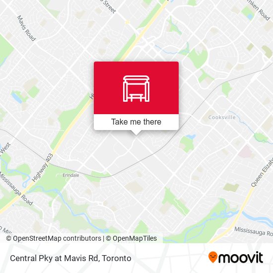 Central Pky at Mavis Rd map