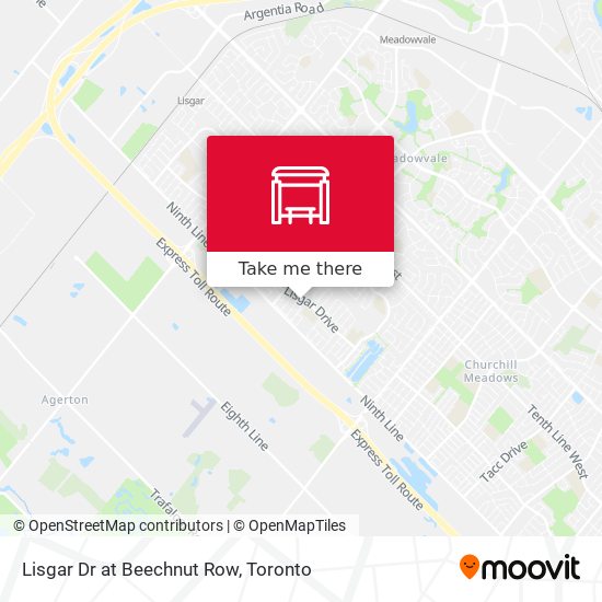 Lisgar Dr at Beechnut Row map