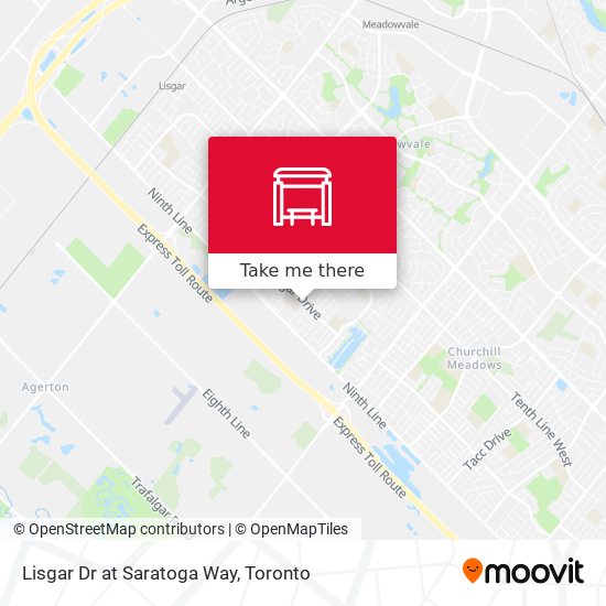 Lisgar Dr at Saratoga Way map