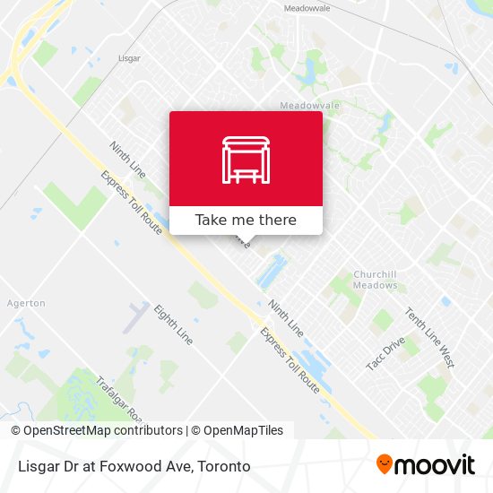 Lisgar Dr at Foxwood Ave plan