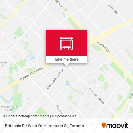 Britannia Rd West Of Hurontario St map