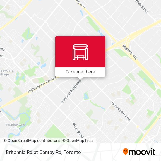Britannia Rd at Cantay Rd map