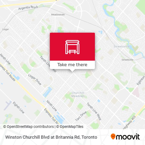 Winston Churchill Blvd at Britannia Rd plan