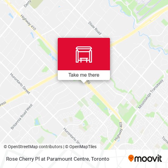 Rose Cherry Place at Paramount Centre map