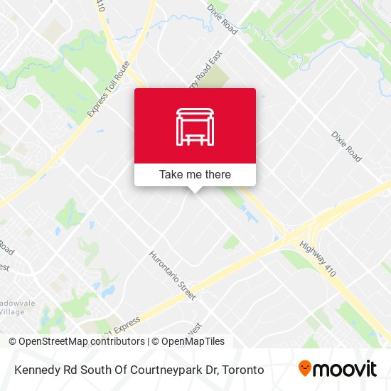 Kennedy Rd South Of Courtneypark Dr map