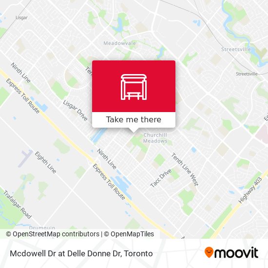 Mcdowell Dr at Delle Donne Dr map