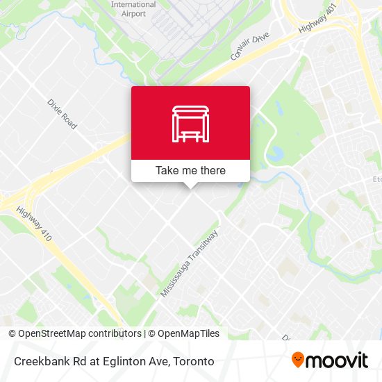 Creekbank Rd at Eglinton Ave map