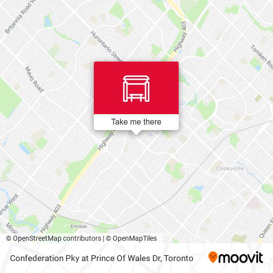 Confederation Pky at Prince Of Wales Dr map