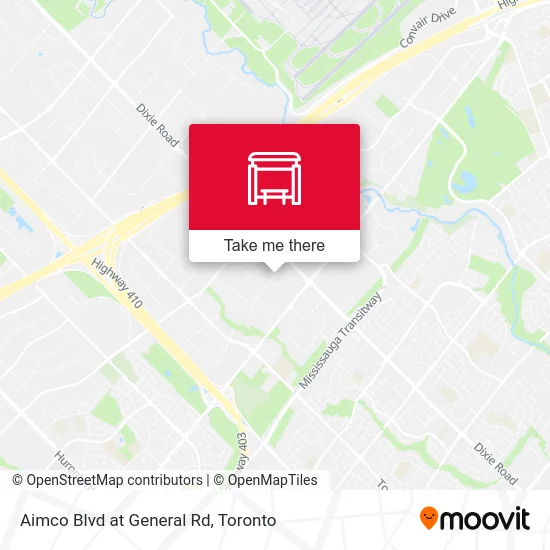Aimco Blvd at General Rd map