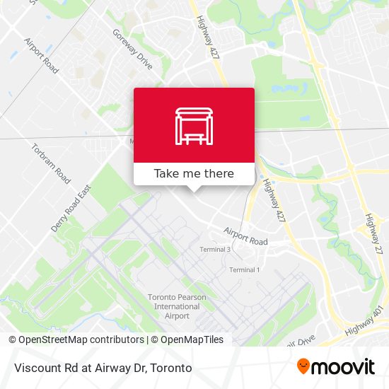 Viscount Rd at Airway Dr map
