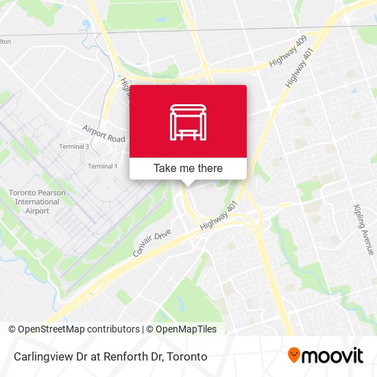 Carlingview Dr at Renforth Dr map