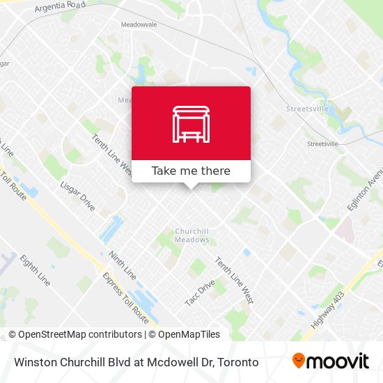 Winston Churchill Blvd at Mcdowell Dr map