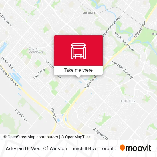 Artesian Dr West Of Winston Churchill Blvd map