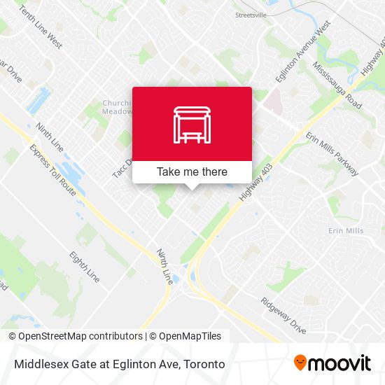 Middlesex Gate at Eglinton Ave map