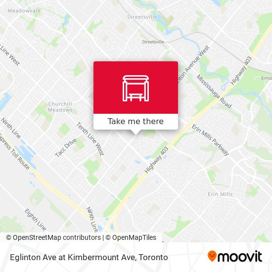 Eglinton Ave at Kimbermount Ave map