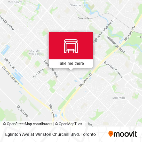 Eglinton Ave at Winston Churchill Blvd plan