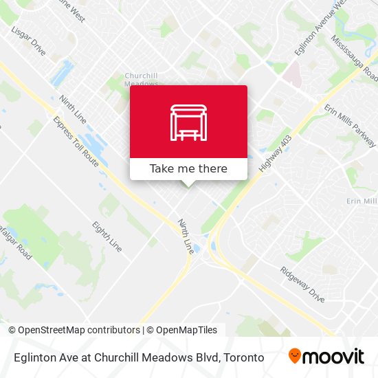 Eglinton Ave at Churchill Meadows Blvd plan