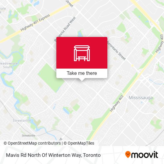 Mavis Rd North Of Winterton Way map