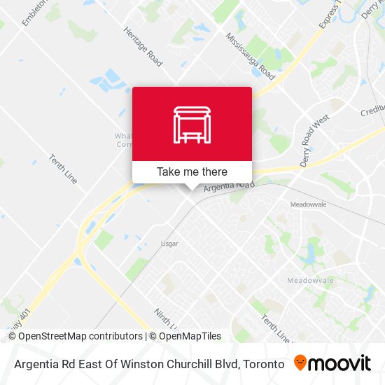 Argentia Rd East Of Winston Churchill map