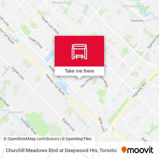 Churchill Meadows Blvd at Deepwood Hts plan