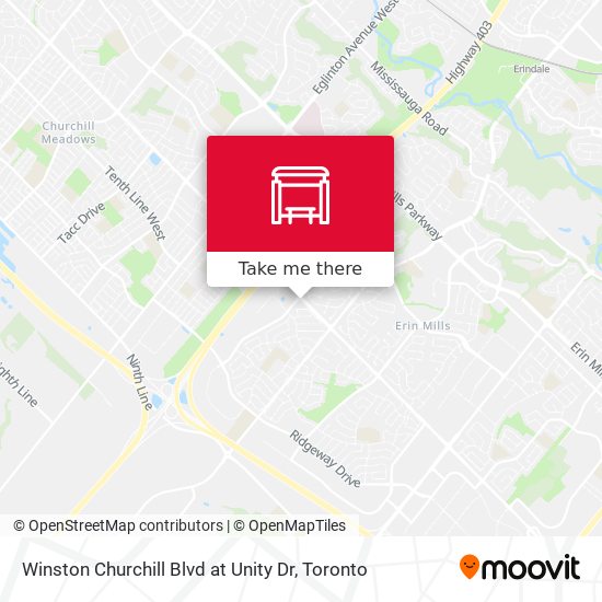 Winston Churchill Blvd at Unity Dr map