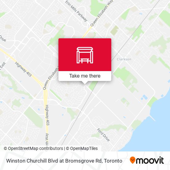 Winston Churchill Blvd at Bromsgrove Rd map