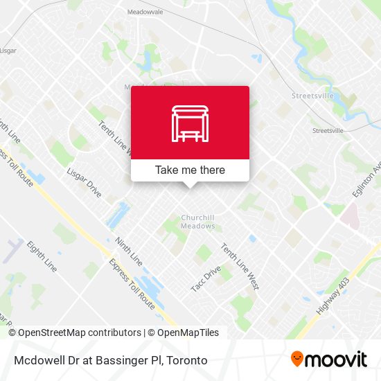 Mcdowell Dr at Bassinger Pl map