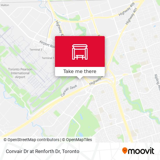Convair Dr at Renforth Dr map