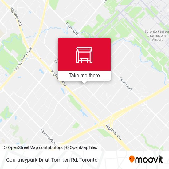 Courtneypark Dr at Tomken Rd map