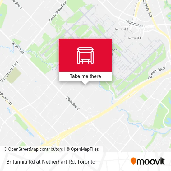 Britannia Rd at Netherhart Rd map